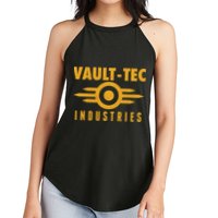 Retro Scifi Vault Tec Industries Logo Women's Perfect Tri Rocker Tank
