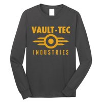 Retro Scifi Vault Tec Industries Logo Long Sleeve Shirt