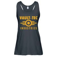 Retro Scifi Vault Tec Industries Logo Ladies Essential Flowy Tank