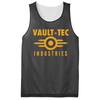 Retro Scifi Vault Tec Industries Logo Mesh Reversible Basketball Jersey Tank