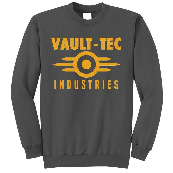 Retro Scifi Vault Tec Industries Logo Tall Sweatshirt