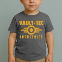 Retro Scifi Vault Tec Industries Logo Toddler T-Shirt