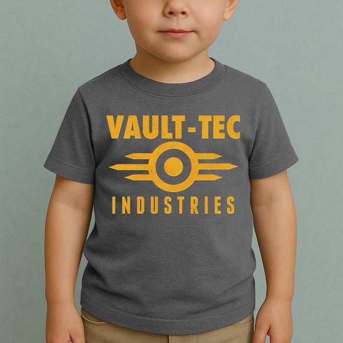 Retro Scifi Vault Tec Industries Logo Toddler T-Shirt