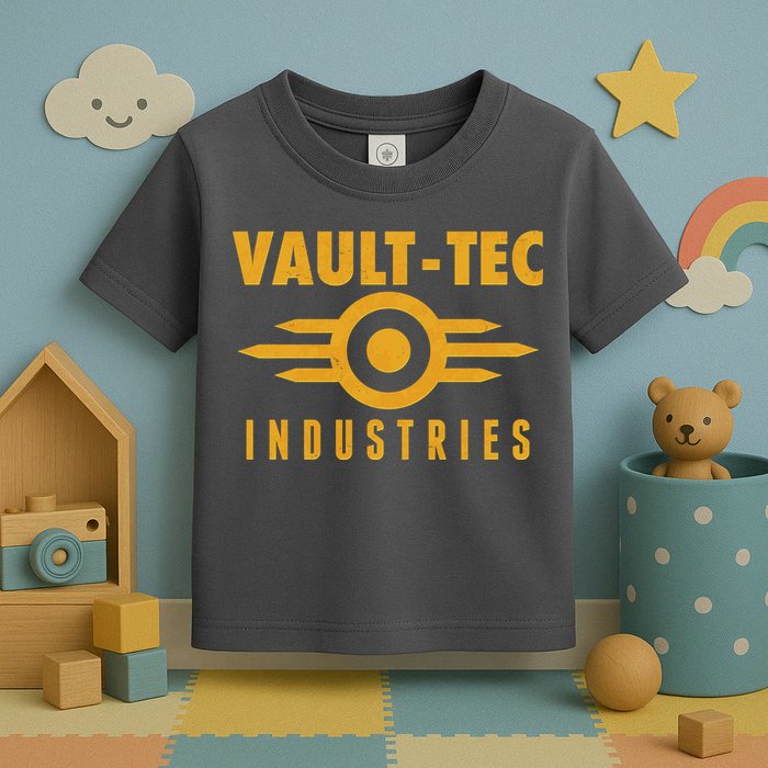 Retro Scifi Vault Tec Industries Logo Toddler T-Shirt