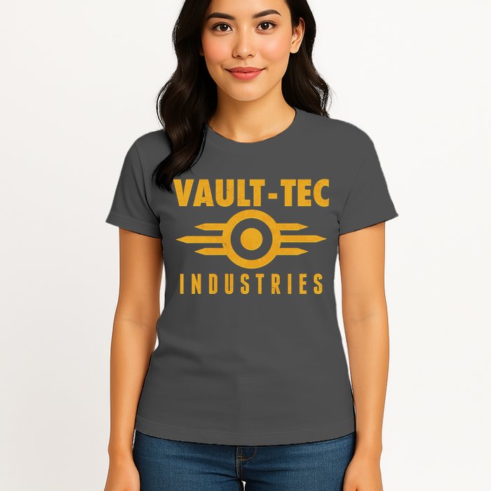 Retro Scifi Vault Tec Industries Logo Womens T-Shirt