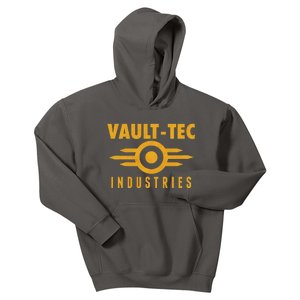 Retro Scifi Vault Tec Industries Logo Kids Hoodie