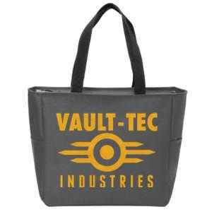 Retro Scifi Vault Tec Industries Logo Zip Tote Bag