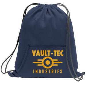 Retro Scifi Vault Tec Industries Logo Sweatshirt Cinch Pack Bag