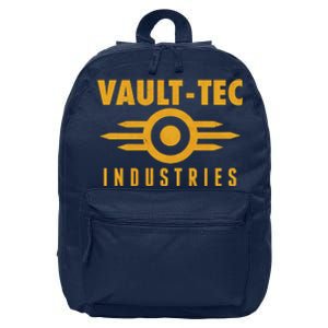 Retro Scifi Vault Tec Industries Logo 16 in Basic Backpack