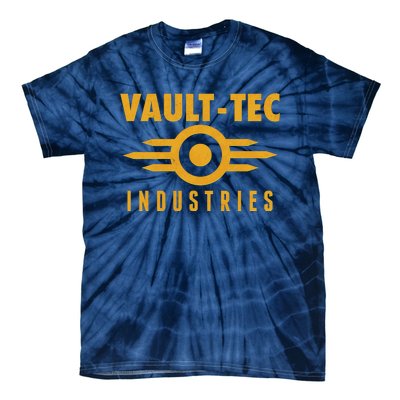 Retro Scifi Vault Tec Industries Logo Tie-Dye T-Shirt