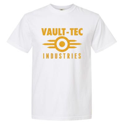 Retro Scifi Vault Tec Industries Logo Garment-Dyed Heavyweight T-Shirt