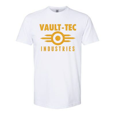 Retro Scifi Vault Tec Industries Logo Softstyle® CVC T-Shirt