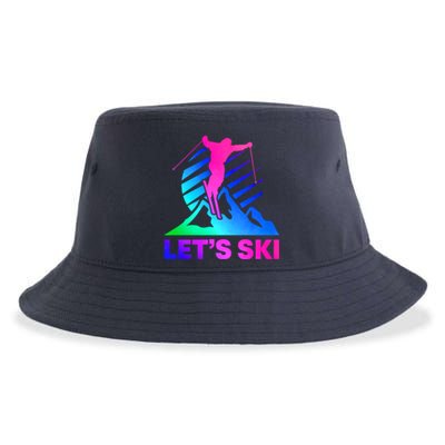 Retro Ski Vintage 80s 90s Skiing Outfit Sustainable Bucket Hat