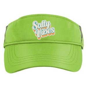 Retro Salty Vibes Beach Lover Adult Drive Performance Visor