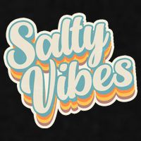 Retro Salty Vibes Beach Lover Ladies PosiCharge Tri-Blend Wicking Tank
