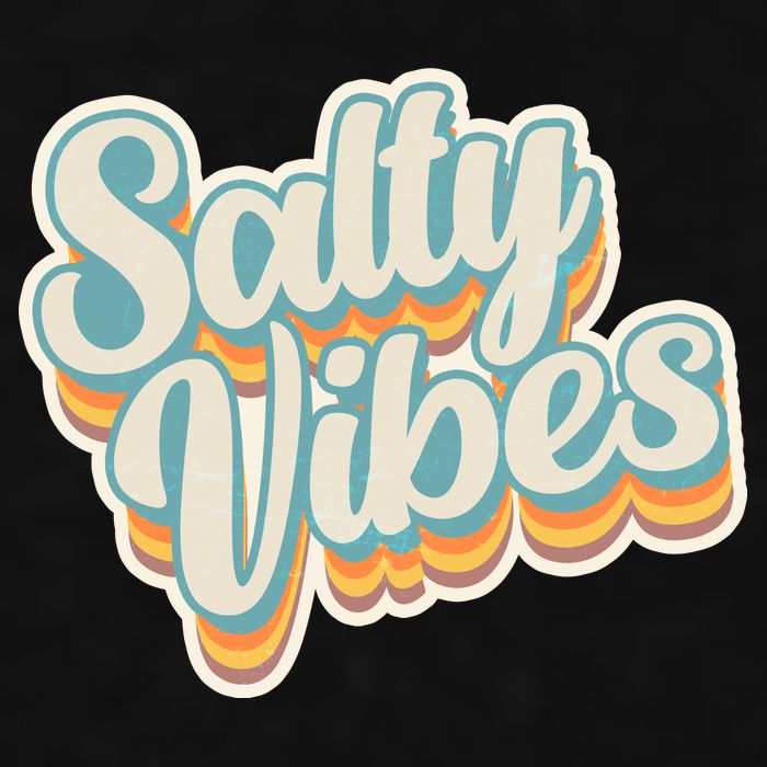 Retro Salty Vibes Beach Lover Ladies PosiCharge Tri-Blend Wicking Tank