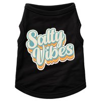 Retro Salty Vibes Beach Lover Doggie Tank
