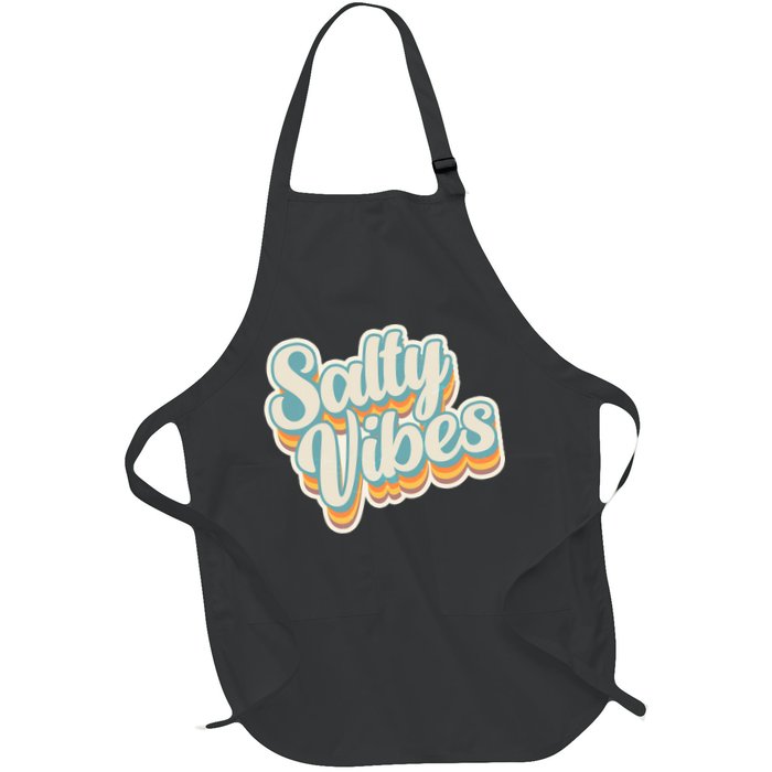 Retro Salty Vibes Beach Lover Apron