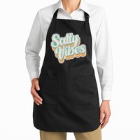 Retro Salty Vibes Beach Lover Apron