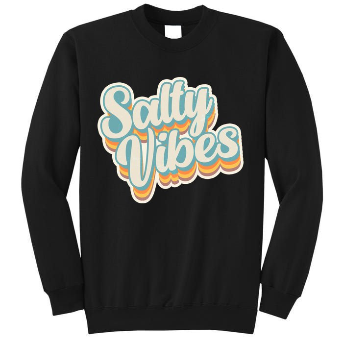 Retro Salty Vibes Beach Lover Sweatshirt