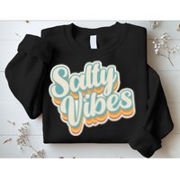 Retro Salty Vibes Beach Lover Sweatshirt