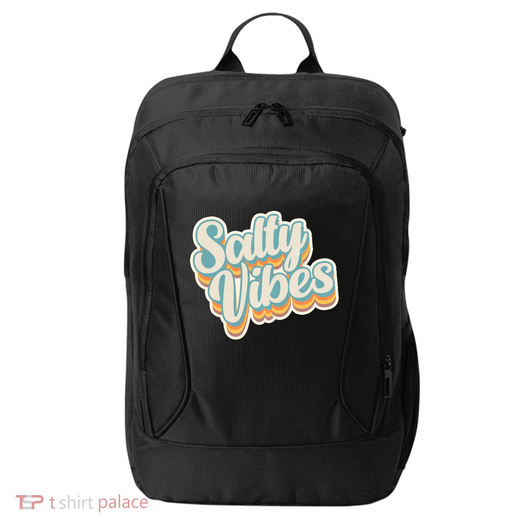 Retro Salty Vibes Beach Lover City Backpack