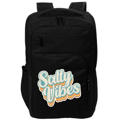 Retro Salty Vibes Beach Lover Impact Tech Backpack