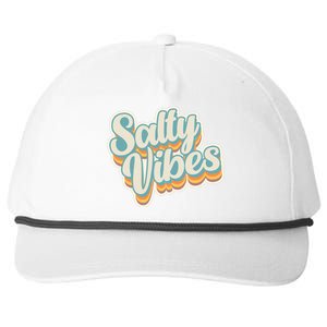 Retro Salty Vibes Beach Lover Snapback Five-Panel Rope Hat