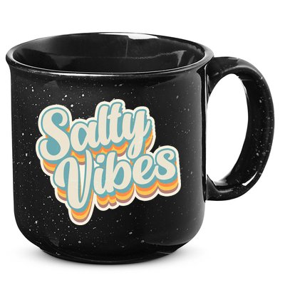 Retro Salty Vibes Beach Lover 15oz Campfire Ceramic Mug