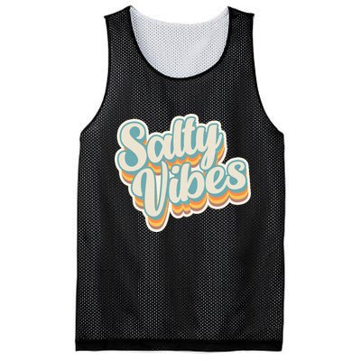 Retro Salty Vibes Beach Lover Mesh Reversible Basketball Jersey Tank