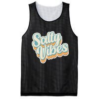 Retro Salty Vibes Beach Lover Mesh Reversible Basketball Jersey Tank