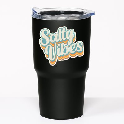 Retro Salty Vibes Beach Lover Tumbler