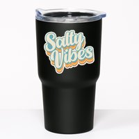 Retro Salty Vibes Beach Lover Tumbler