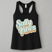 Retro Salty Vibes Beach Lover Womens Tank Top