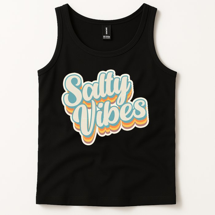 Retro Salty Vibes Beach Lover Tank Top