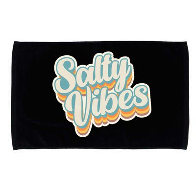 Retro Salty Vibes Beach Lover Microfiber Hand Towel