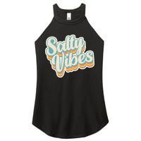 Retro Salty Vibes Beach Lover Women's Perfect Tri Rocker Tank