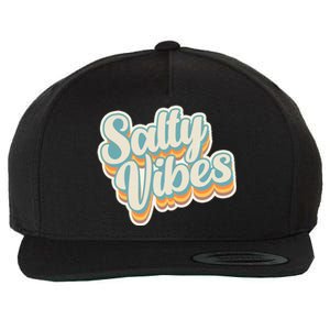 Retro Salty Vibes Beach Lover Wool Snapback Cap