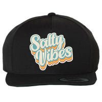 Retro Salty Vibes Beach Lover Wool Snapback Cap
