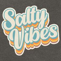 Retro Salty Vibes Beach Lover Cotton Canvas Backpack