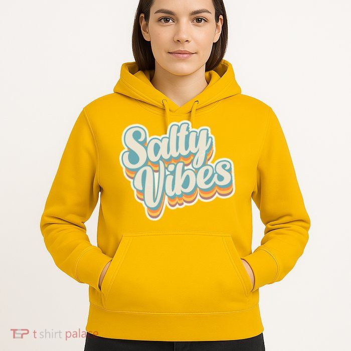 Retro Salty Vibes Beach Lover Hoodie