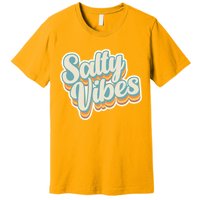 Retro Salty Vibes Beach Lover Premium T-Shirt