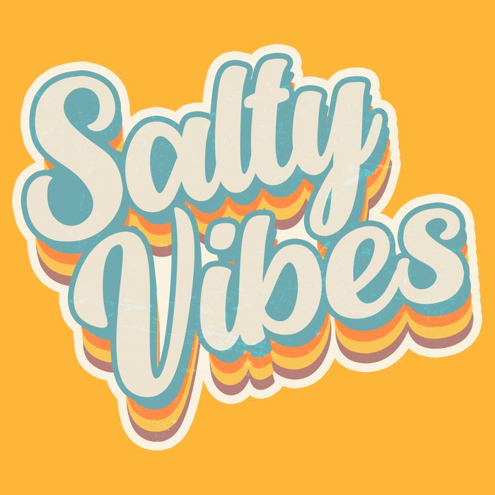 Retro Salty Vibes Beach Lover Trucker Hat