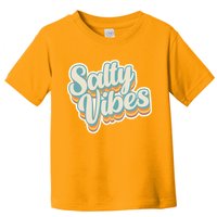 Retro Salty Vibes Beach Lover Toddler T-Shirt
