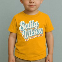 Retro Salty Vibes Beach Lover Toddler T-Shirt