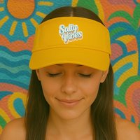 Retro Salty Vibes Beach Lover Visor