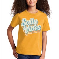 Retro Salty Vibes Beach Lover Kids T-Shirt
