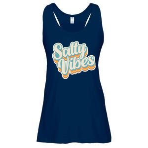 Retro Salty Vibes Beach Lover Ladies Essential Flowy Tank