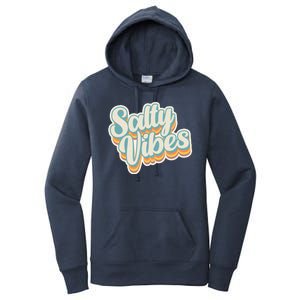 Retro Salty Vibes Beach Lover Women's Pullover Hoodie