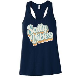 Retro Salty Vibes Beach Lover Women's Racerback Tank